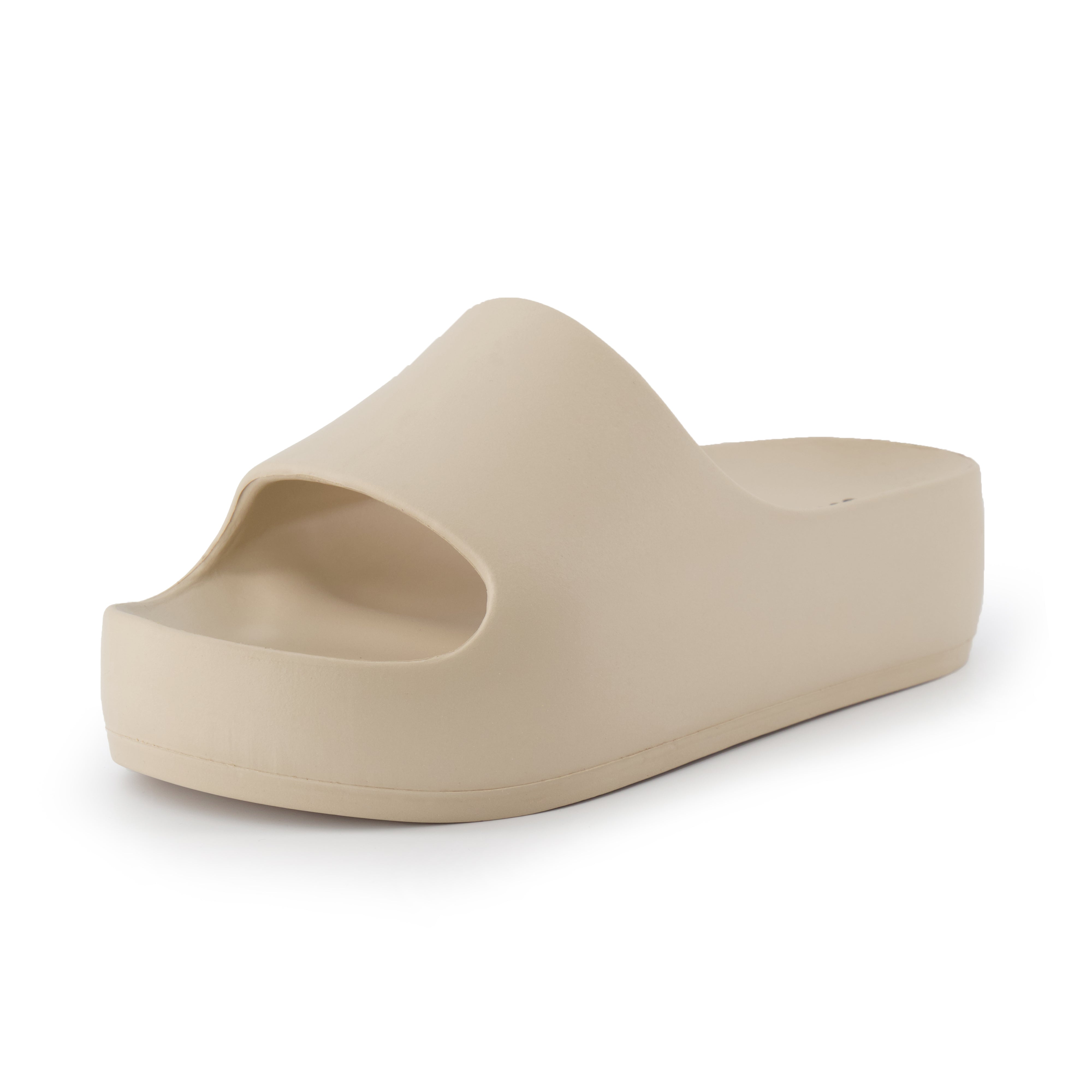 Ninja Platform Slide Sandals Khaki