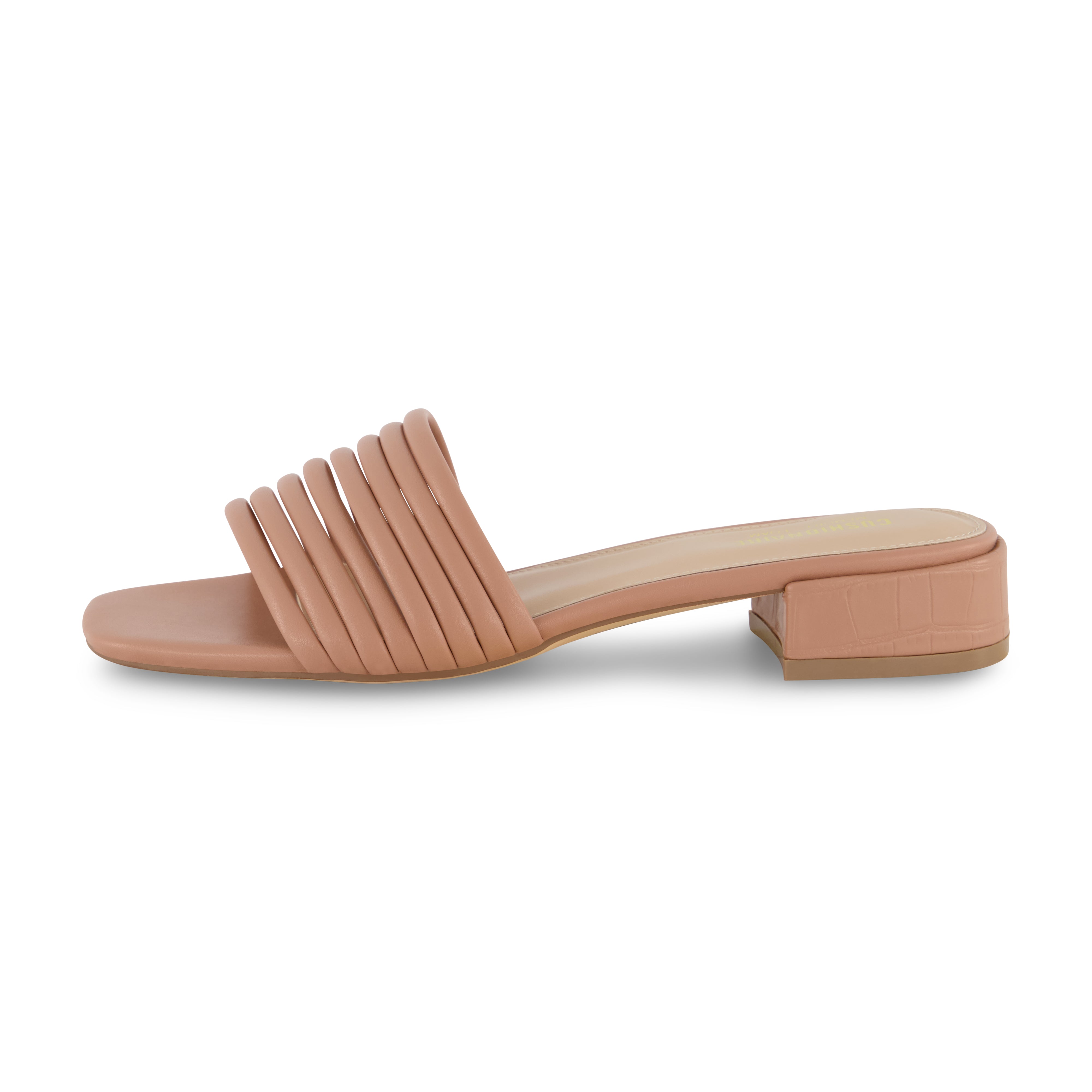 Nino Strappy Block Heeled Sandal Tan