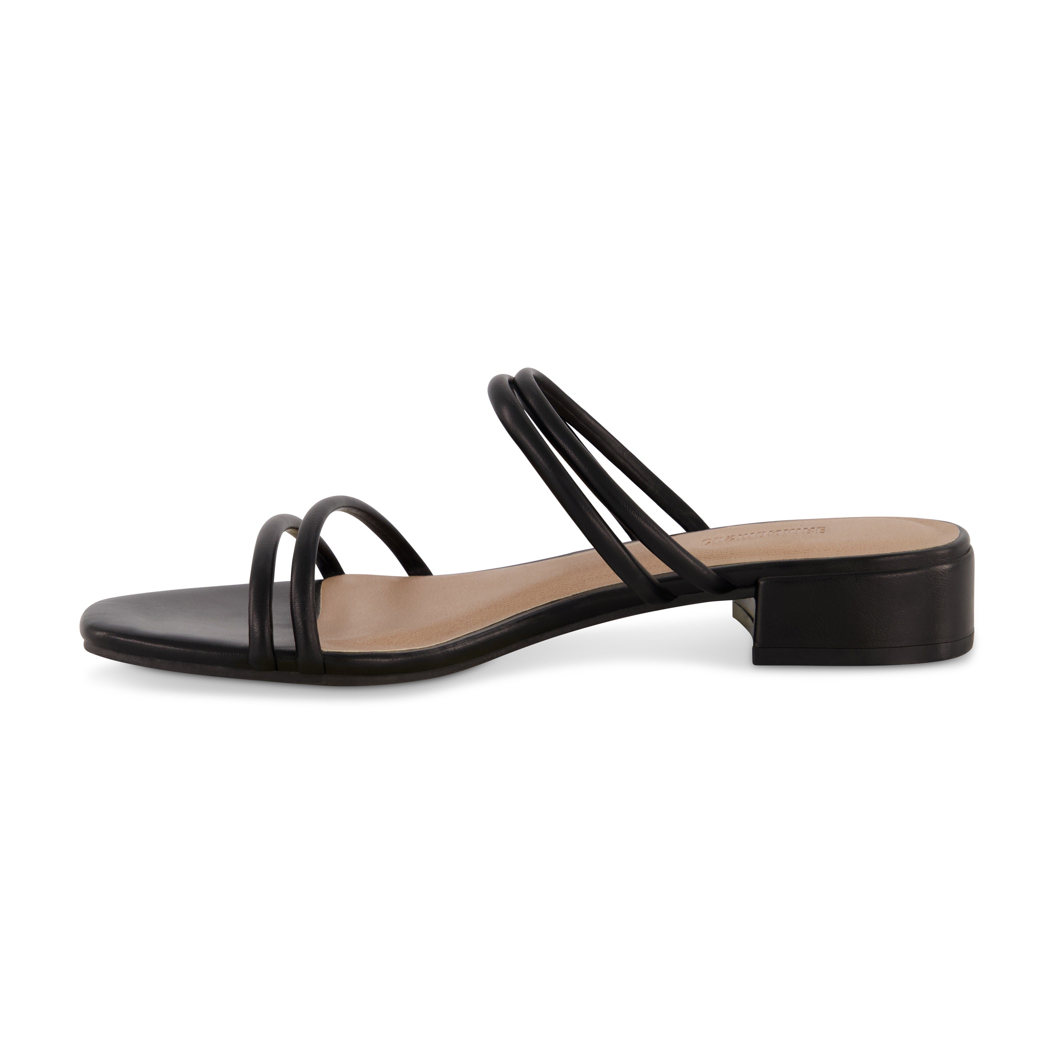 Nora Strappy Block Heel Sandal Black