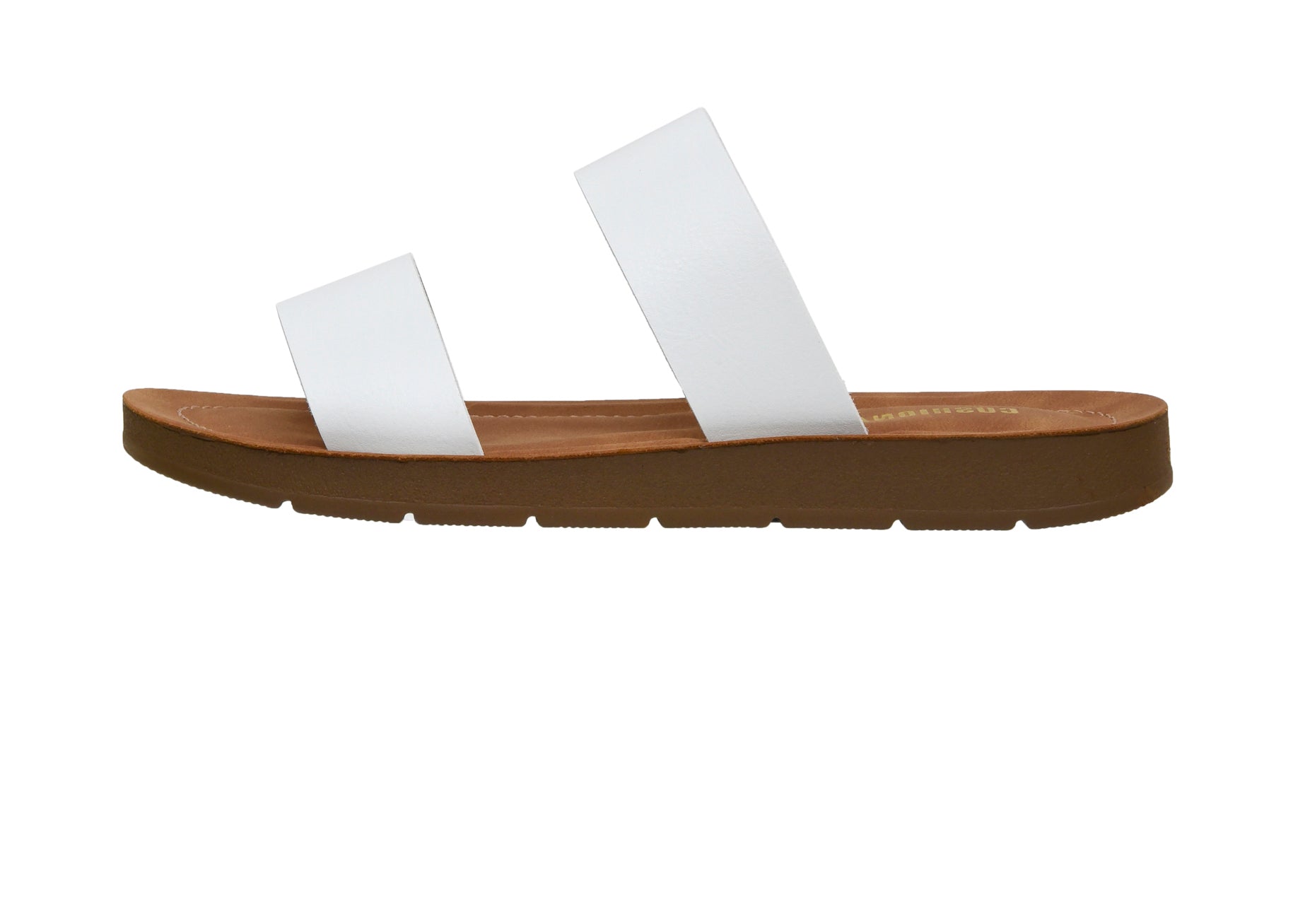 Imelda Two Band Sandal White