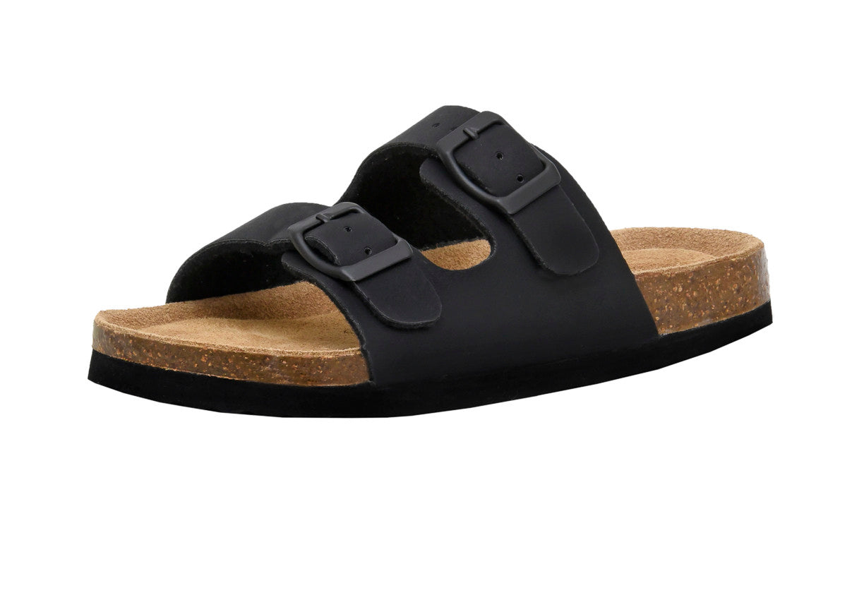 Lane Jr Cork Footbed Sandal Black