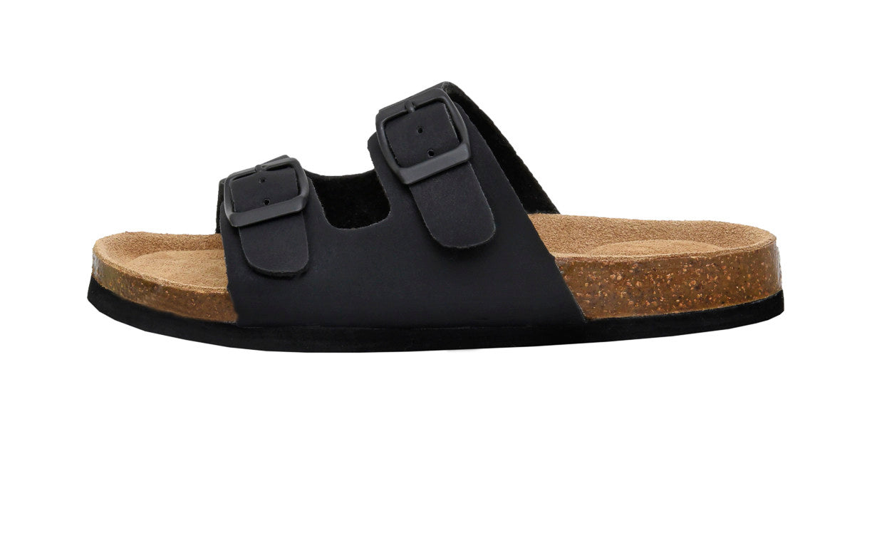 Lane Jr Cork Footbed Sandal Black