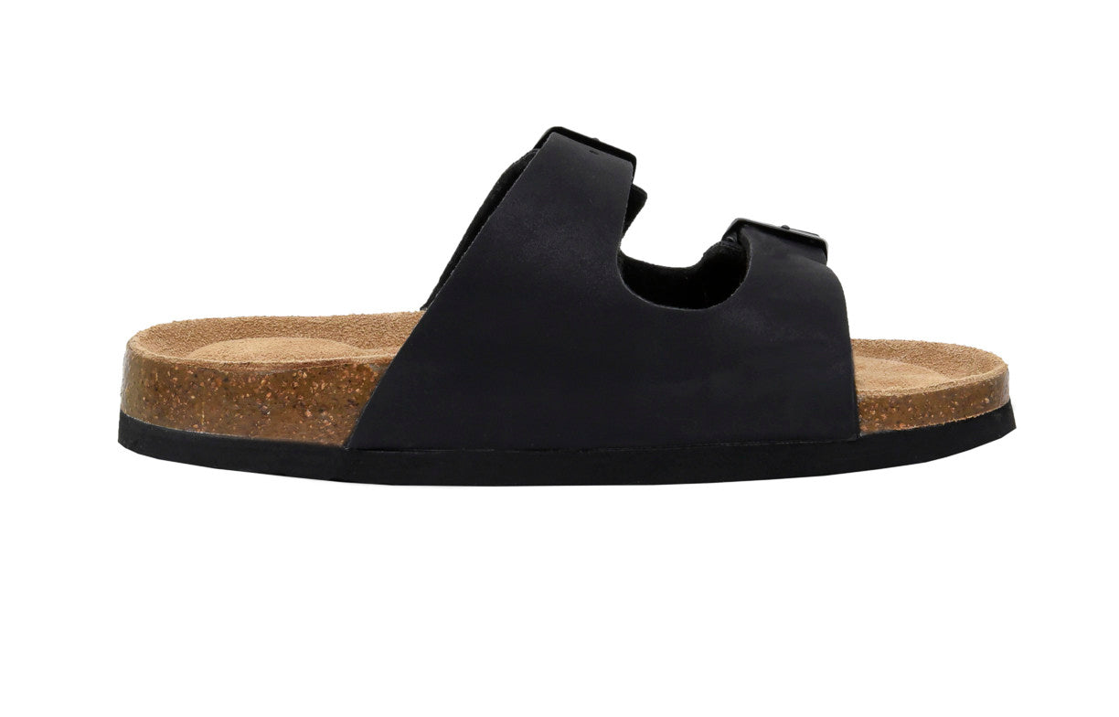 Lane Jr Cork Footbed Sandal Black