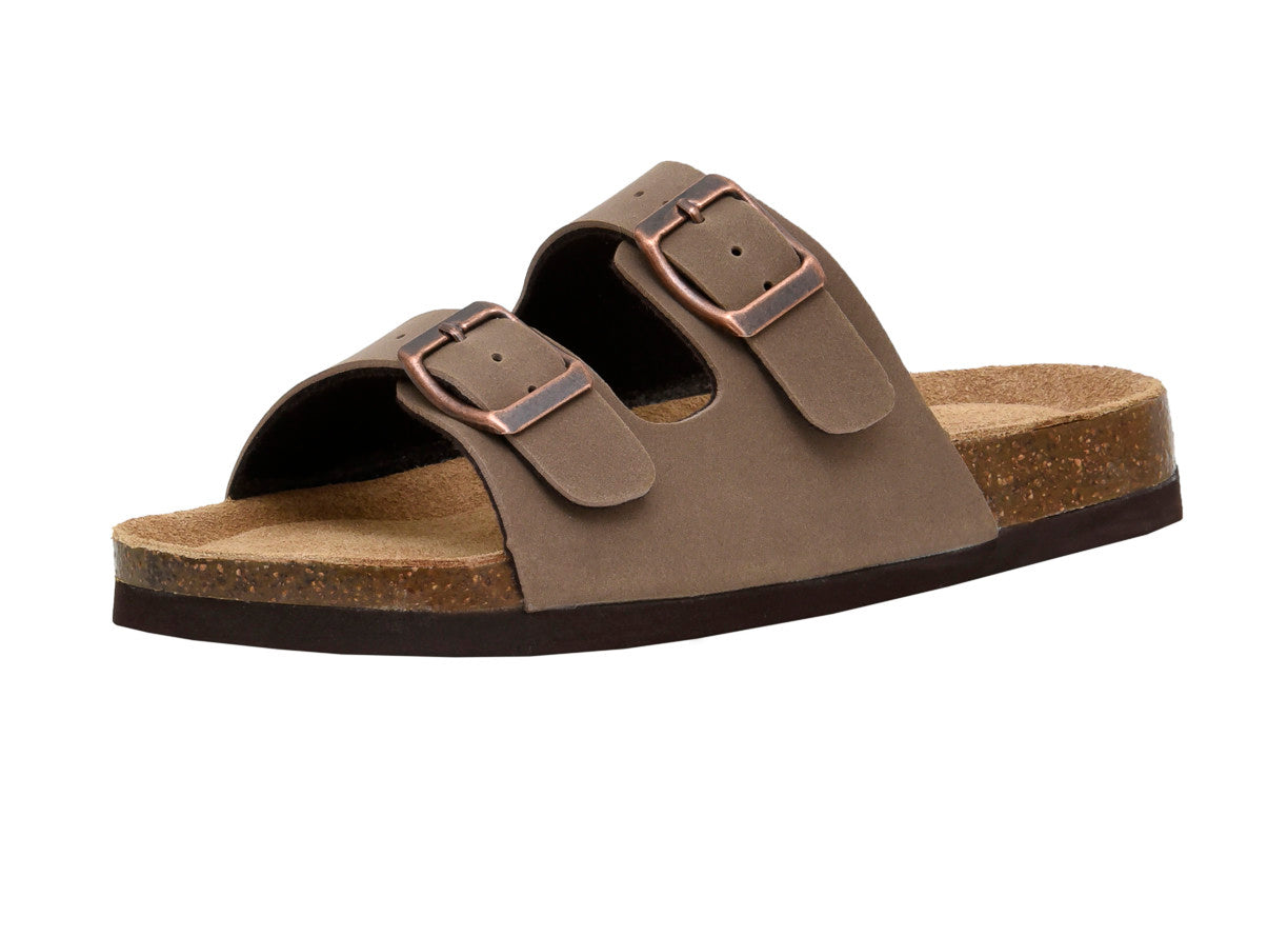 Lane Jr Cork Footbed Sandal Brown Nubuck