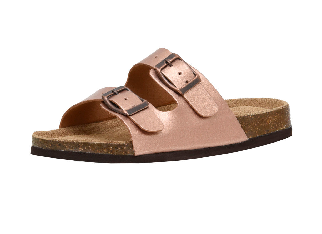 Lane Jr Cork Footbed Sandal Rose Gold