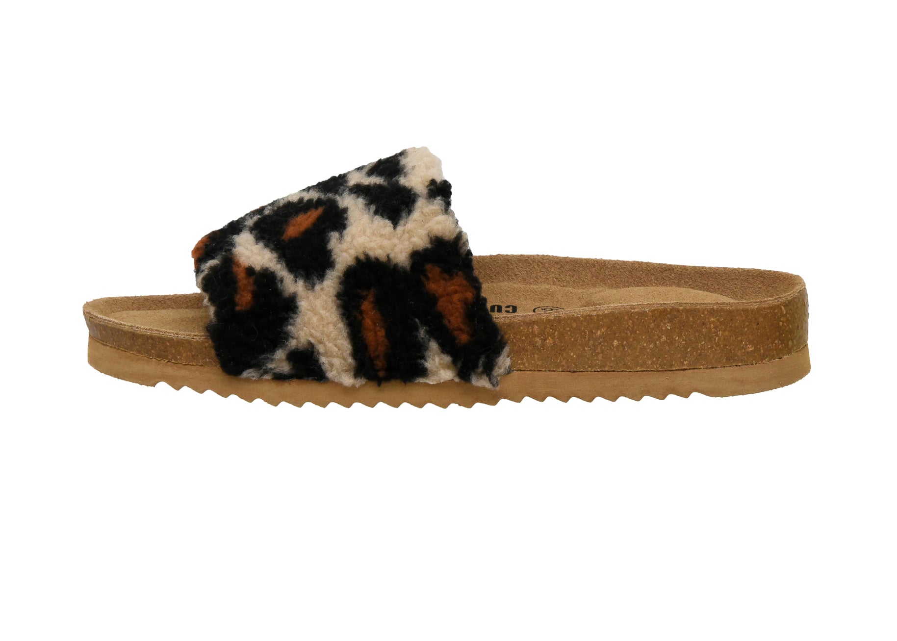 Lonie One Band Cork Footbed Sandal Leopard