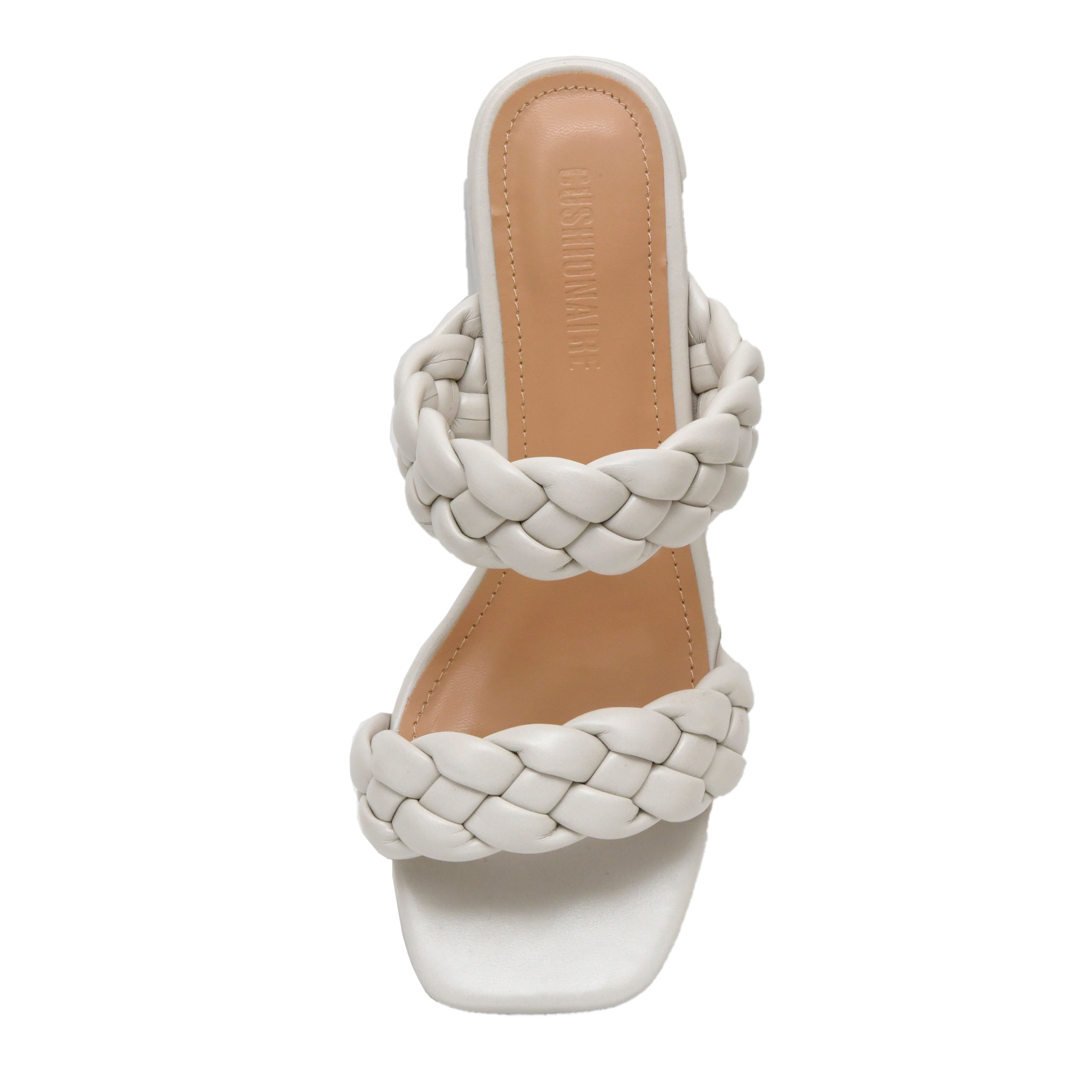 Onyx Braided Heel Sandal Ivory