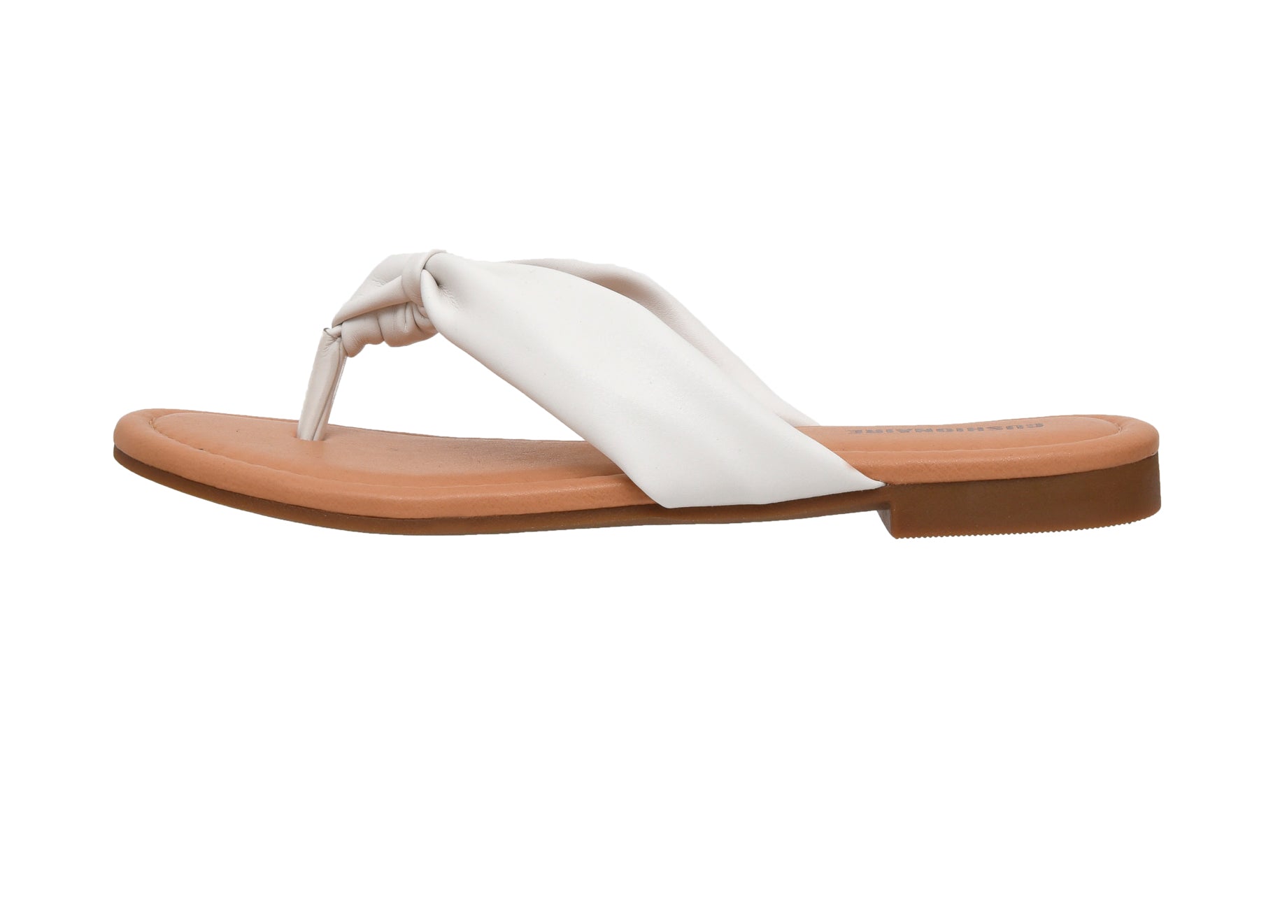 Quaid Knotted Thong Sandal White