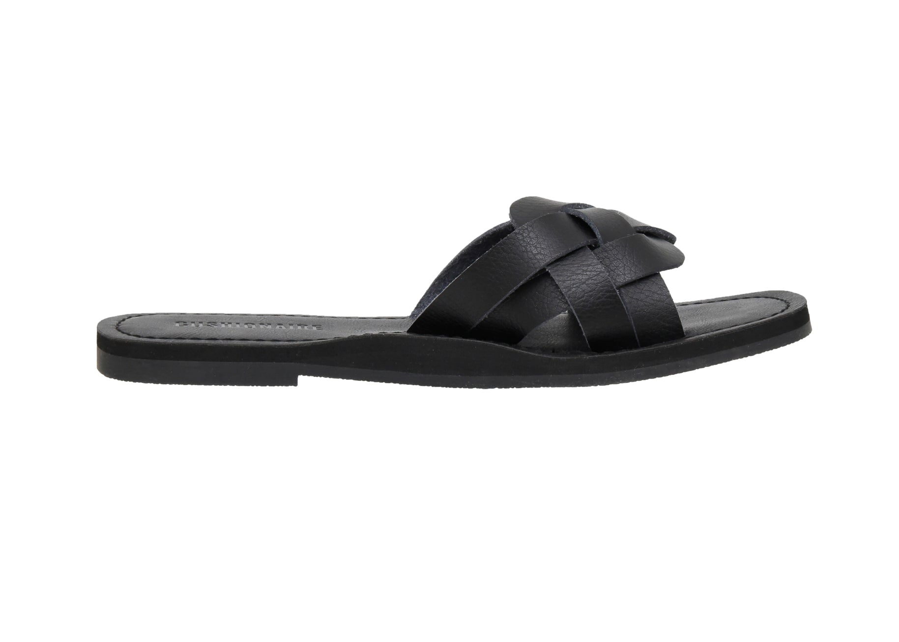 Winnie Woven One Band Sandal Black