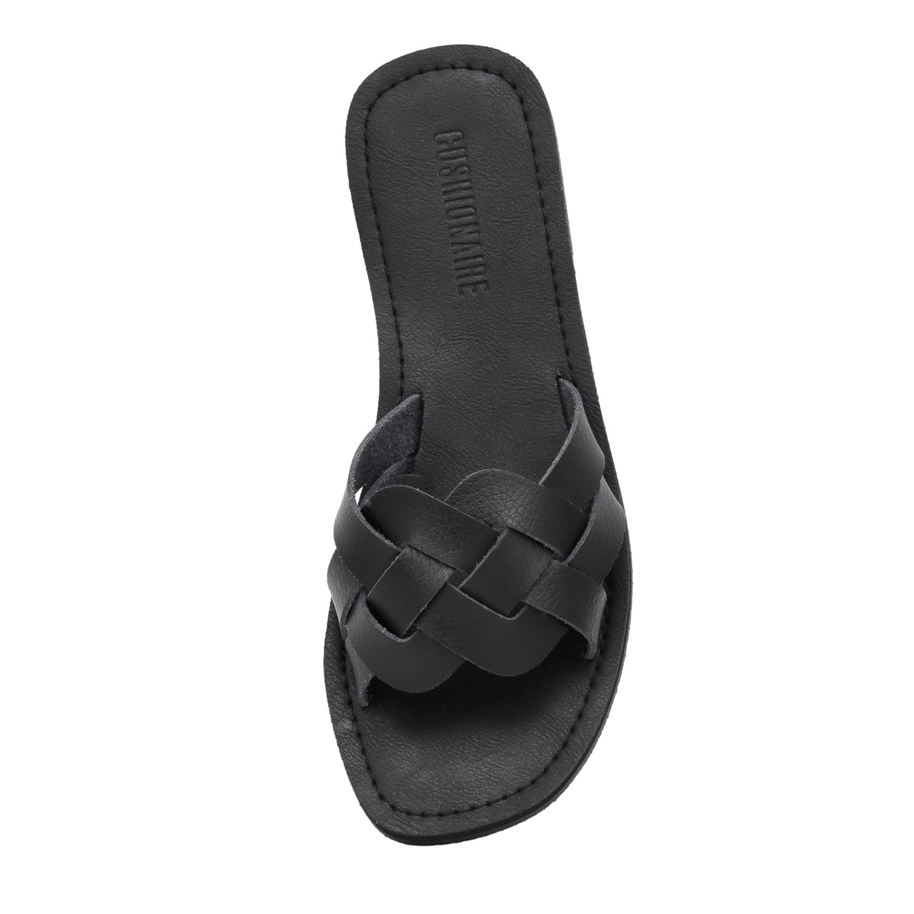 Winnie Woven One Band Sandal Black