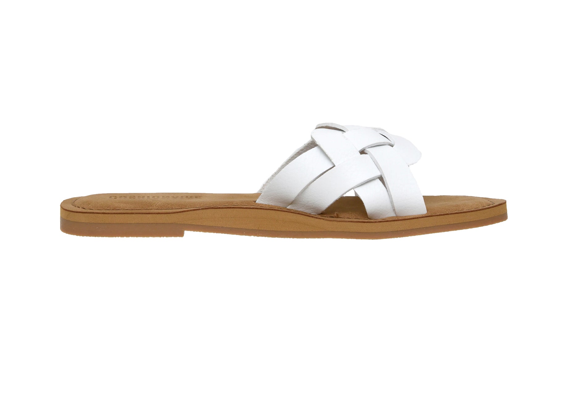 Winnie Woven One Band Sandal White
