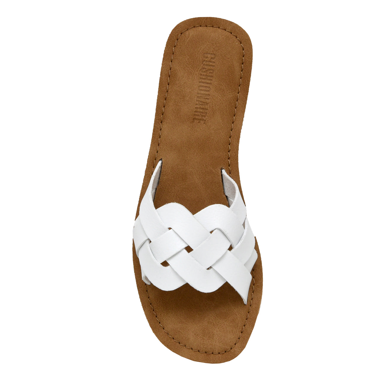Winnie Woven One Band Sandal White