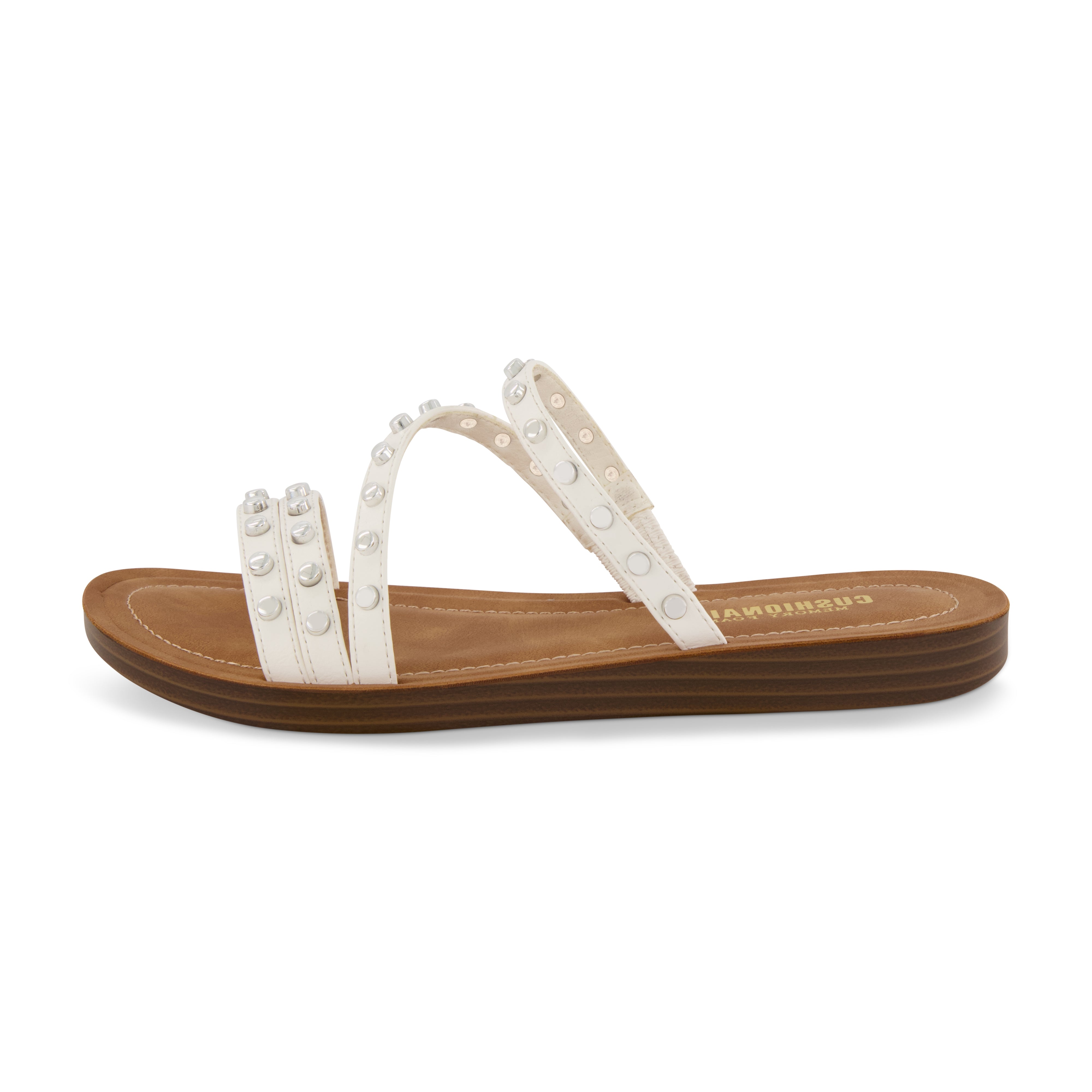 Andrea Studded Sandal White