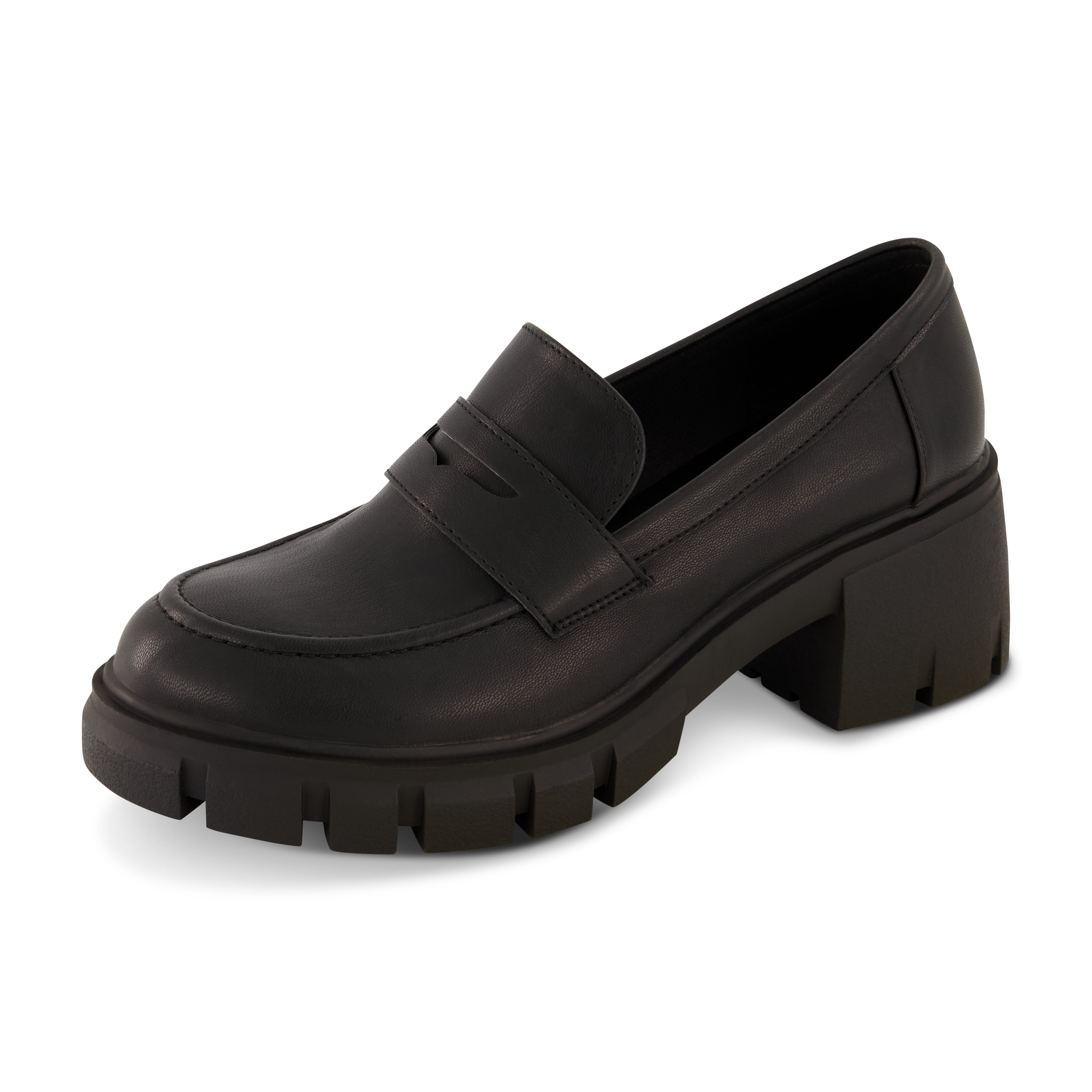 Pierce Platform Lug Sole Loafer Black