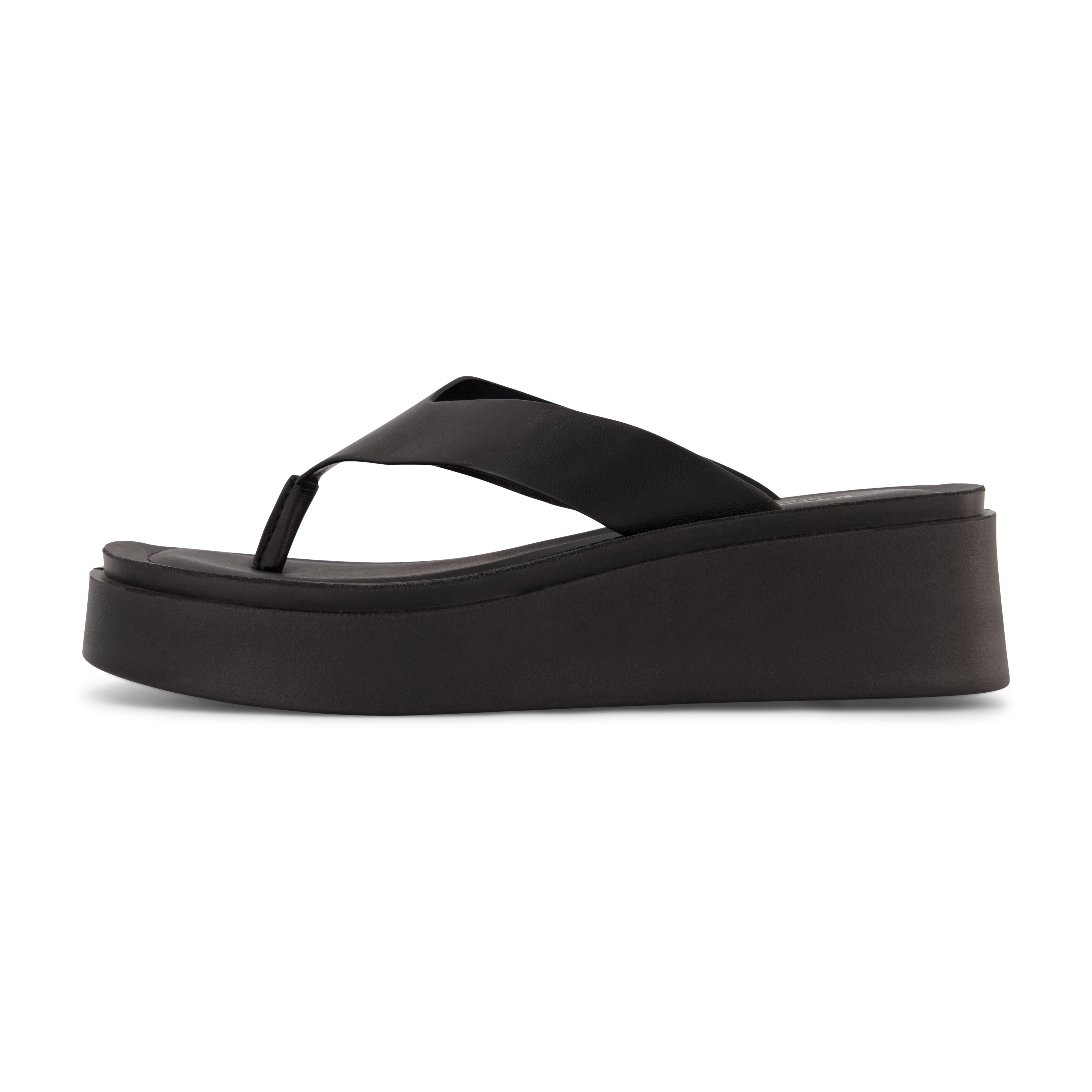 Pippin Platform Thong Sandal Black