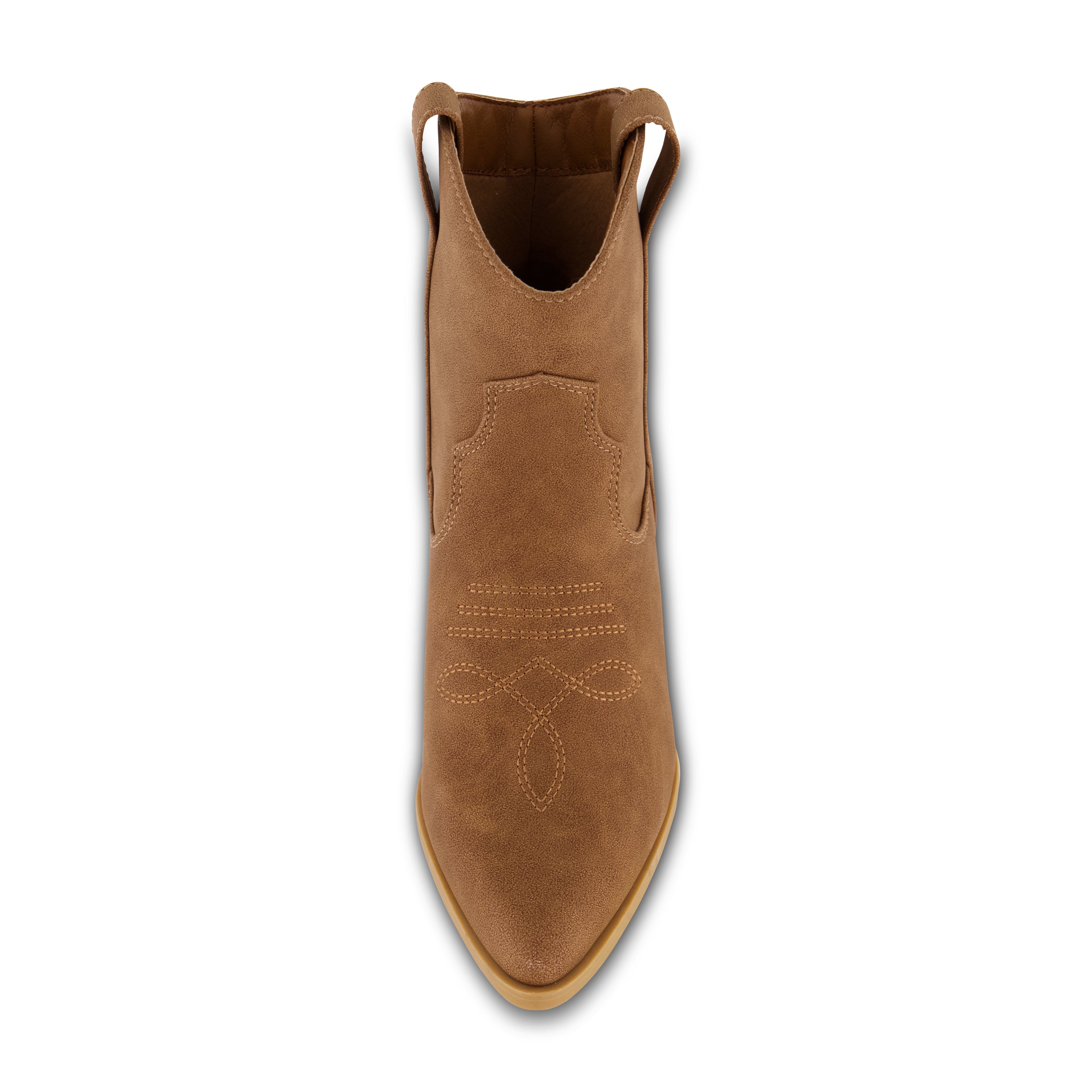 Rocky Western Stacked Heel Boot Tan