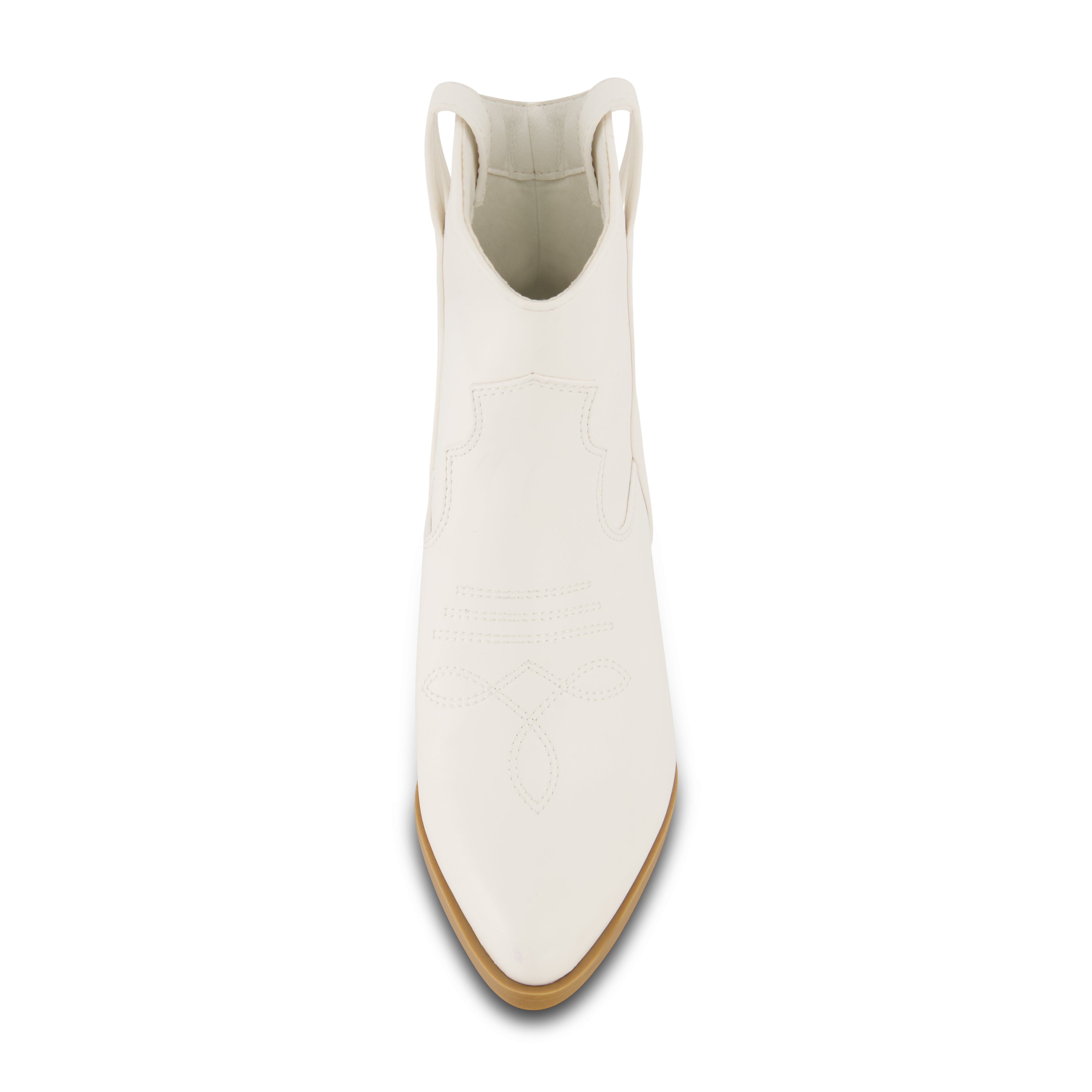 Rocky Western Stacked Heel Boot White