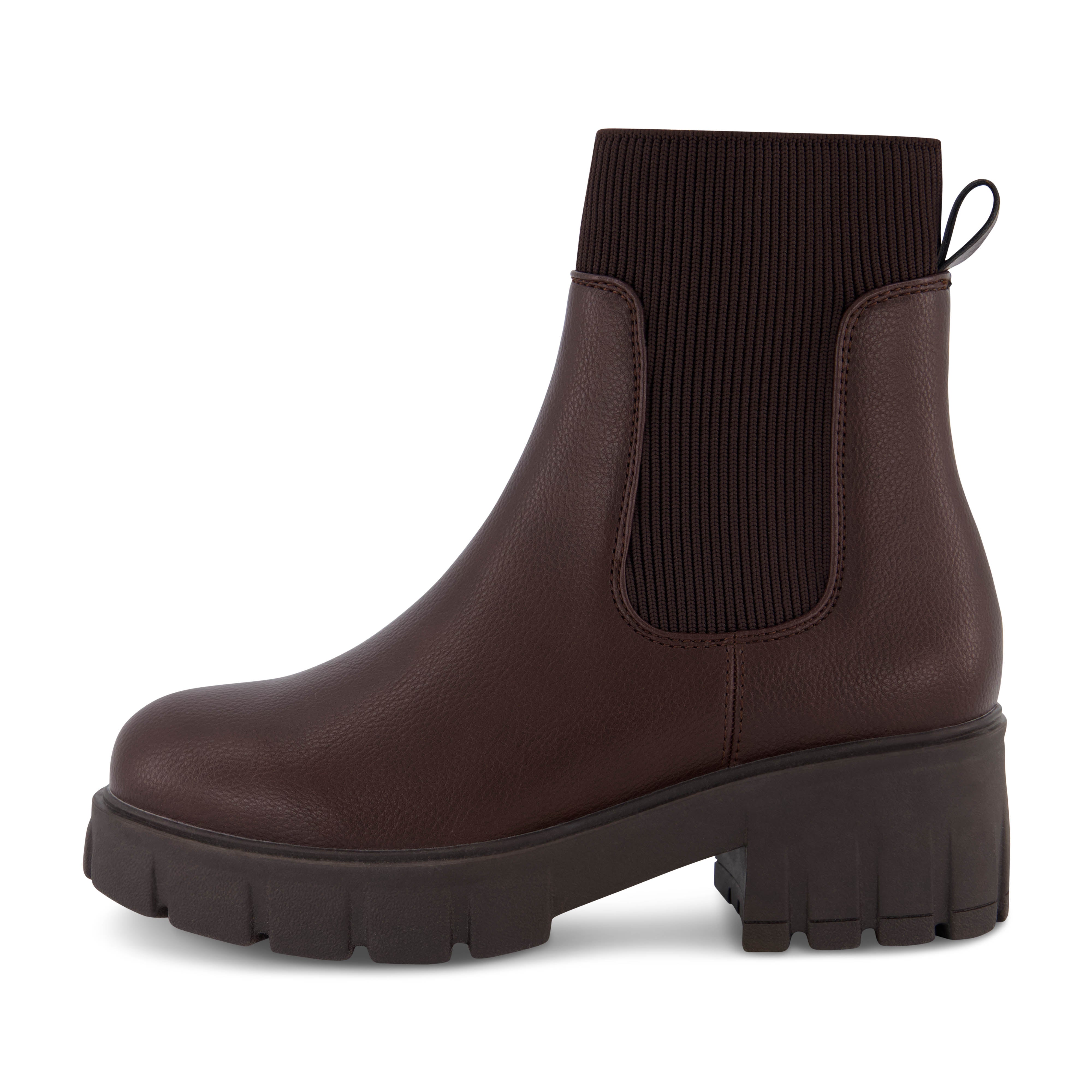 Sparks Lug Sole Chelsea Boot Chocolate