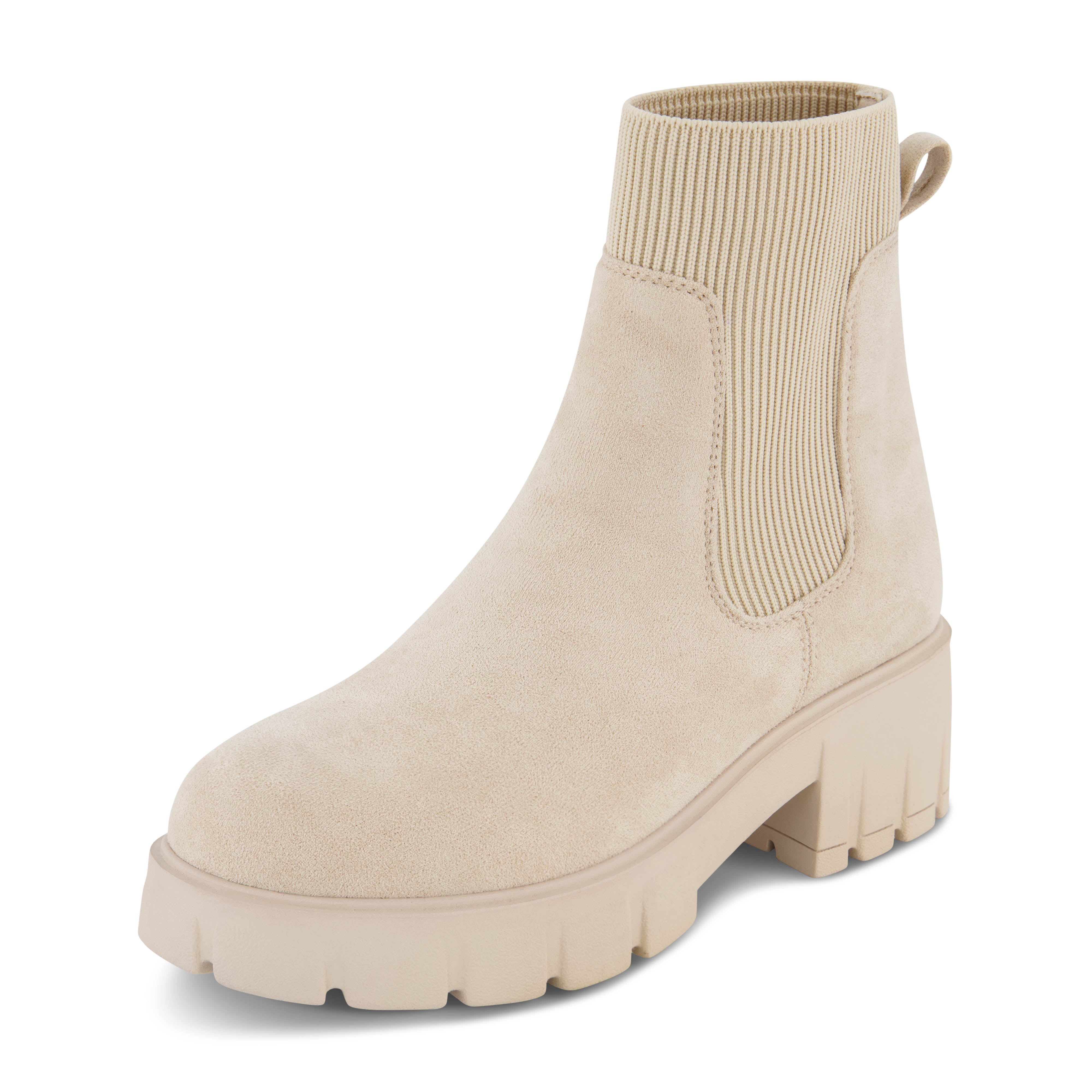 Sparks Lug Sole Chelsea Boot Cream