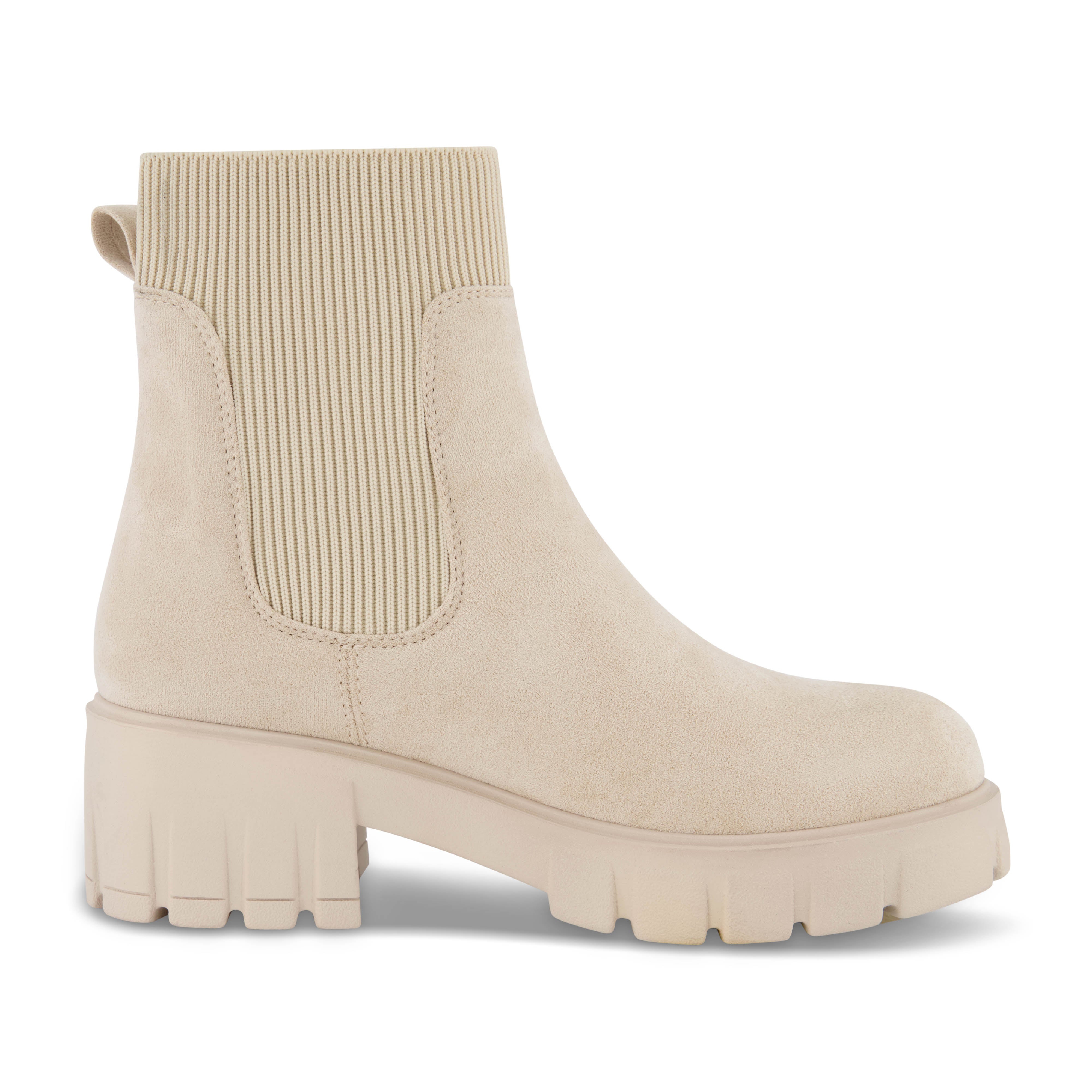 Sparks Lug Sole Chelsea Boot Cream