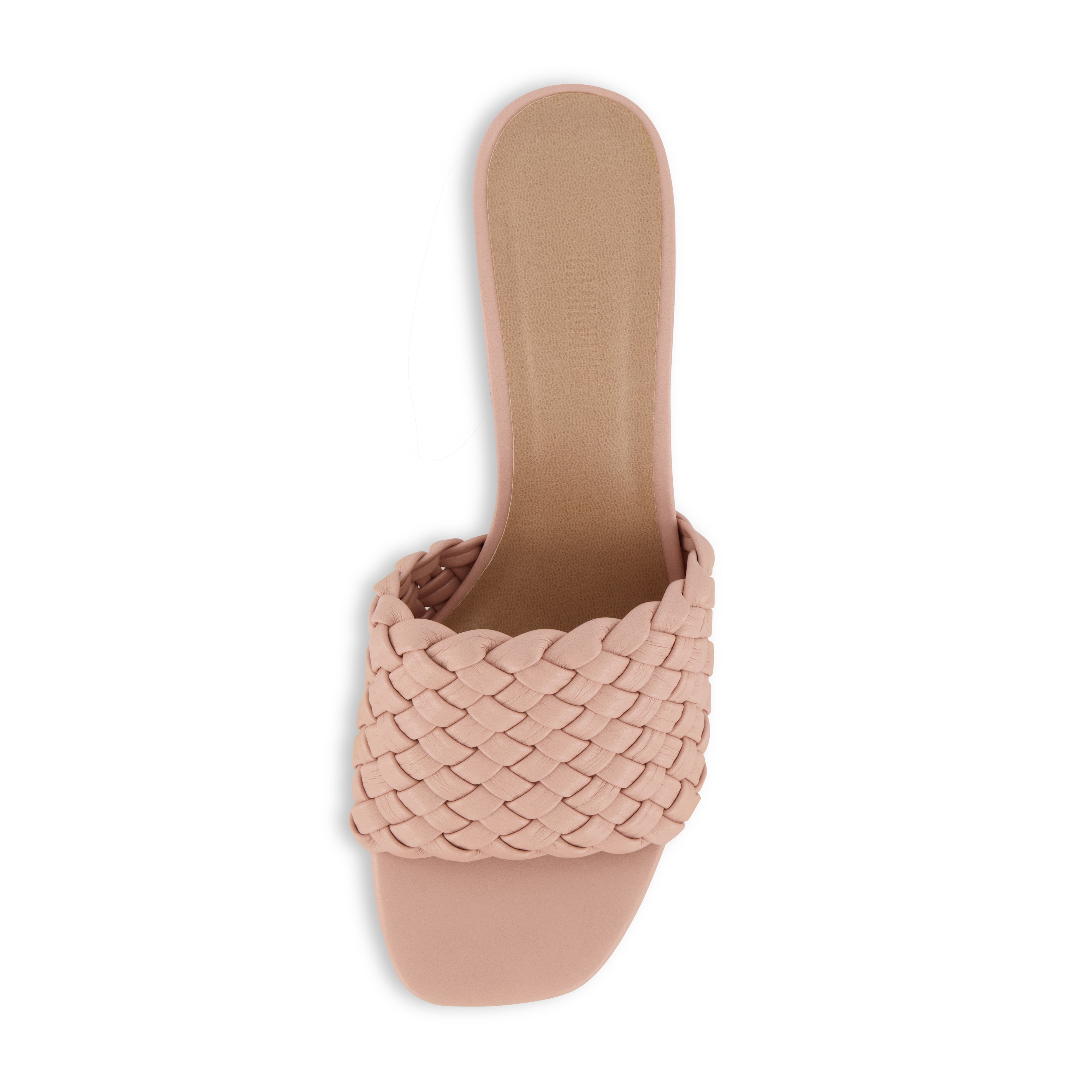 Tasha Woven Block Heel Sandal Pale Blush