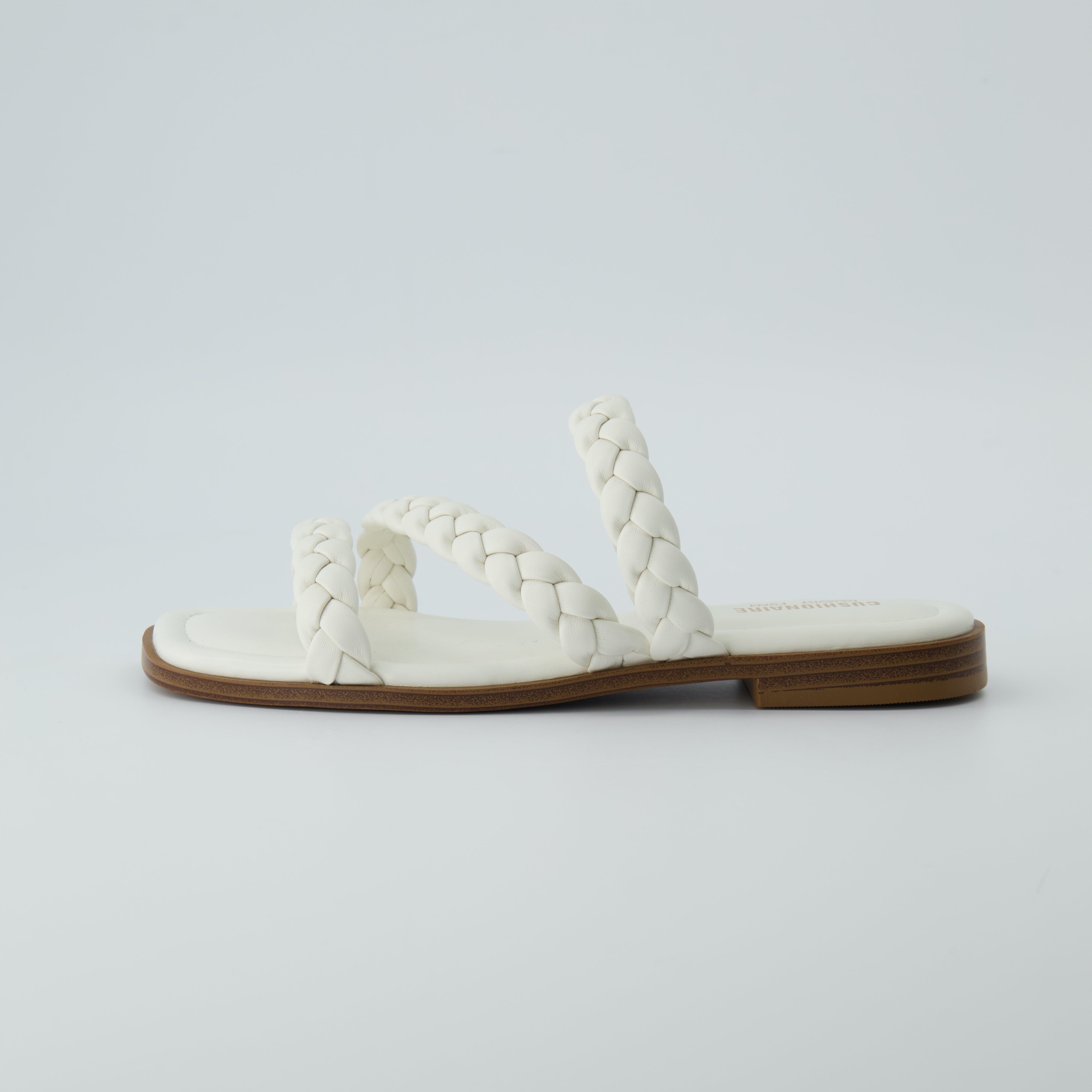Venice Braided Slide Sandals Ivory