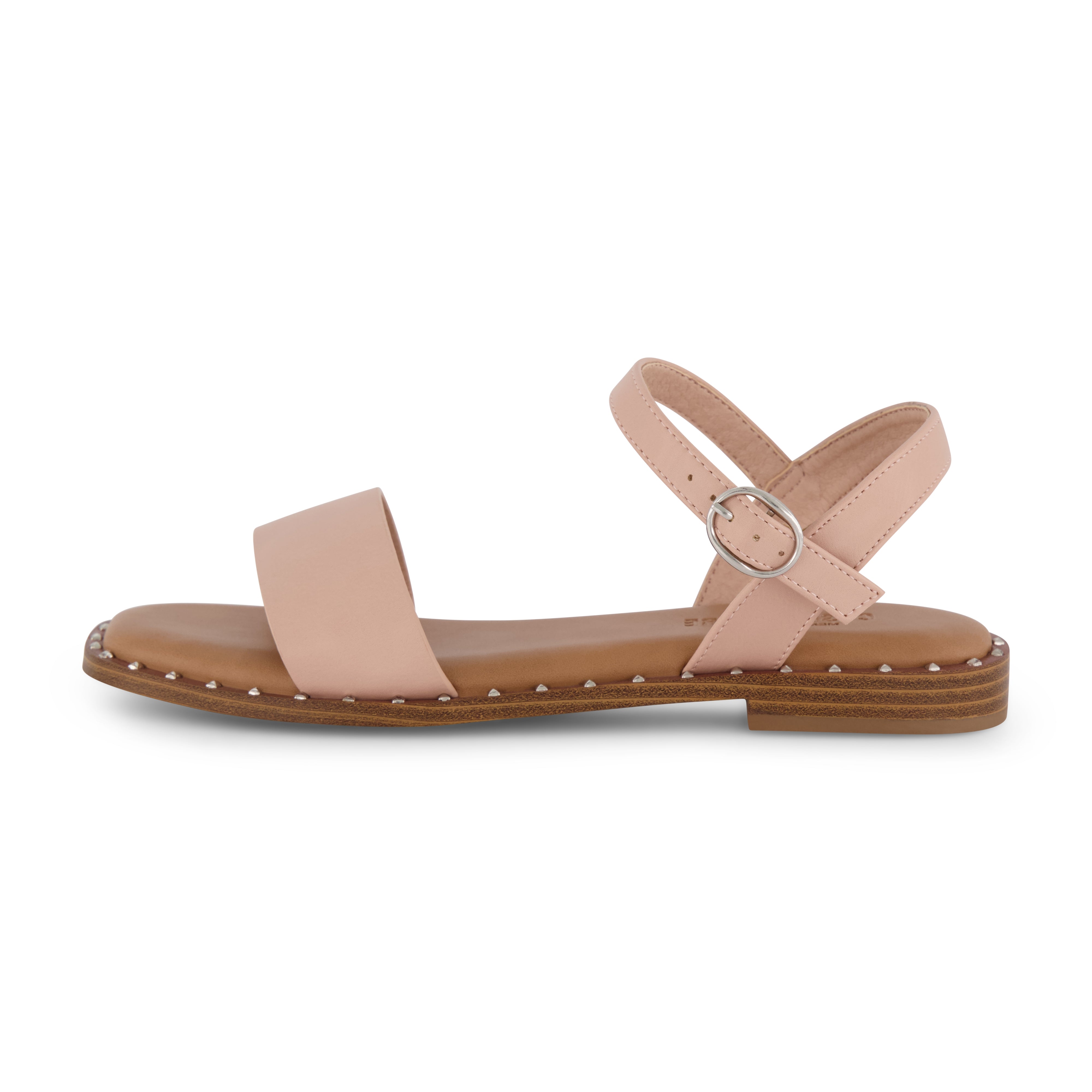 Verona Studded One Band Sandal Blush
