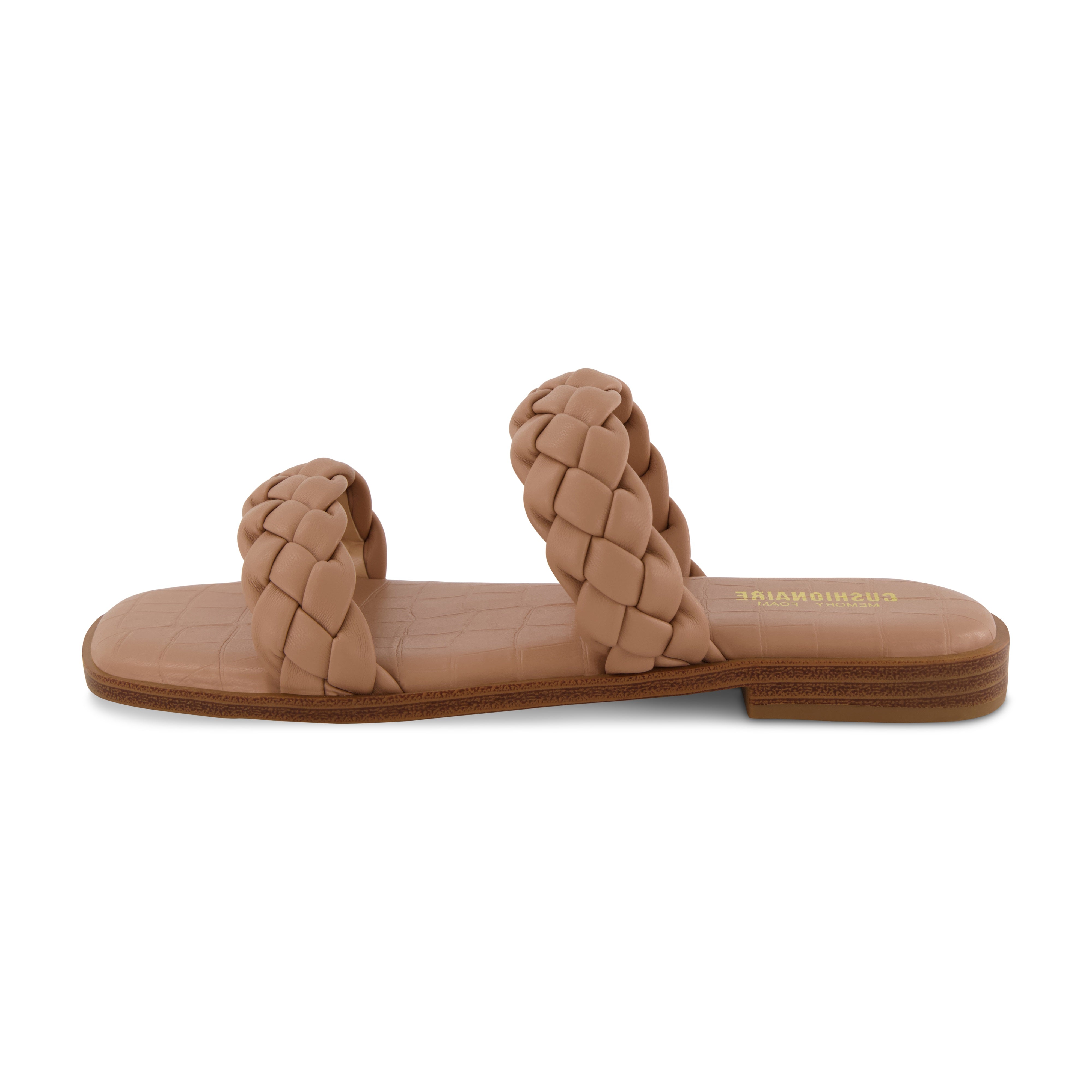Vicki Braided Two Band Sandal Café