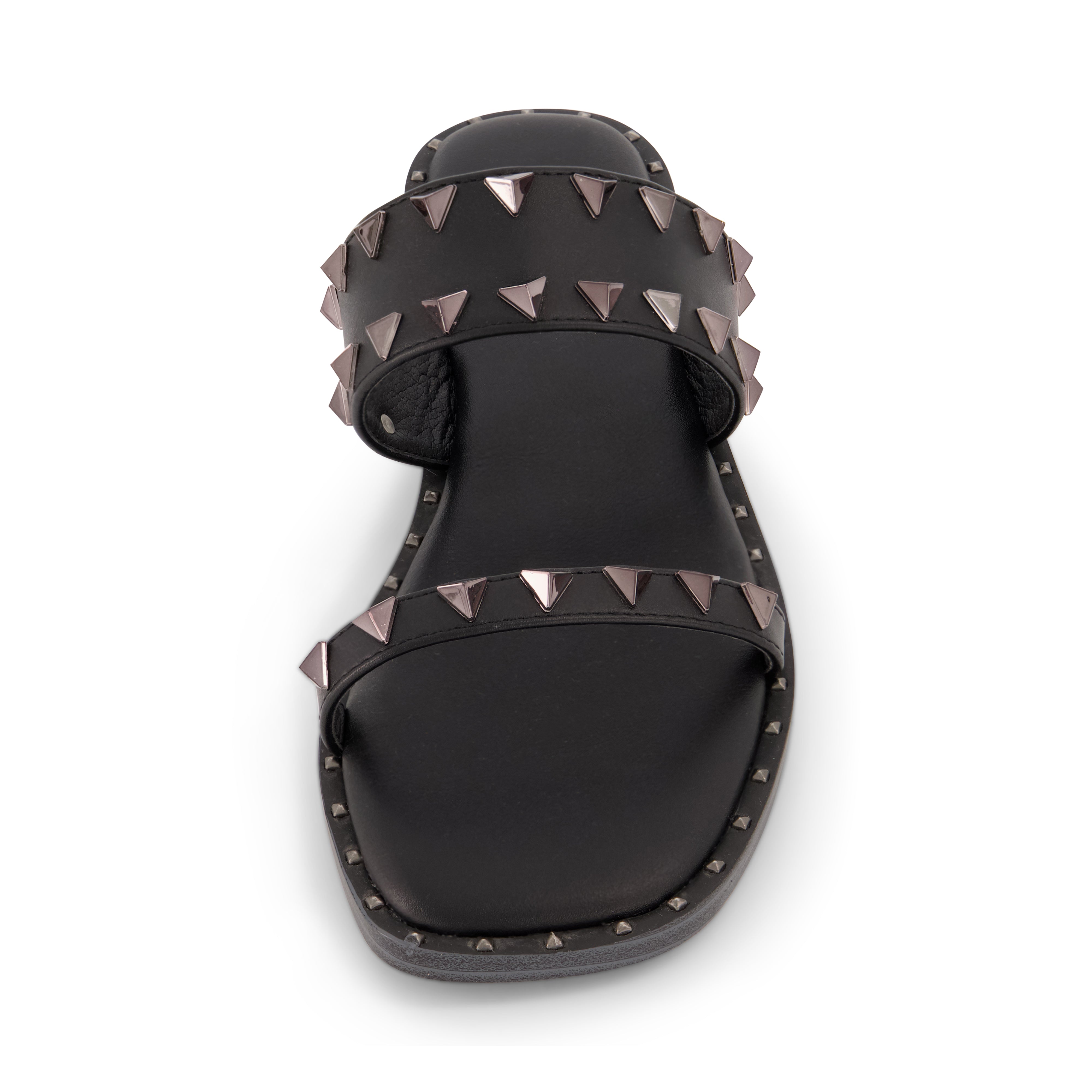 Visby Studded Two Band Sandal Black